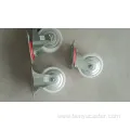 Caster Wheel with Swivel Brake in White Color